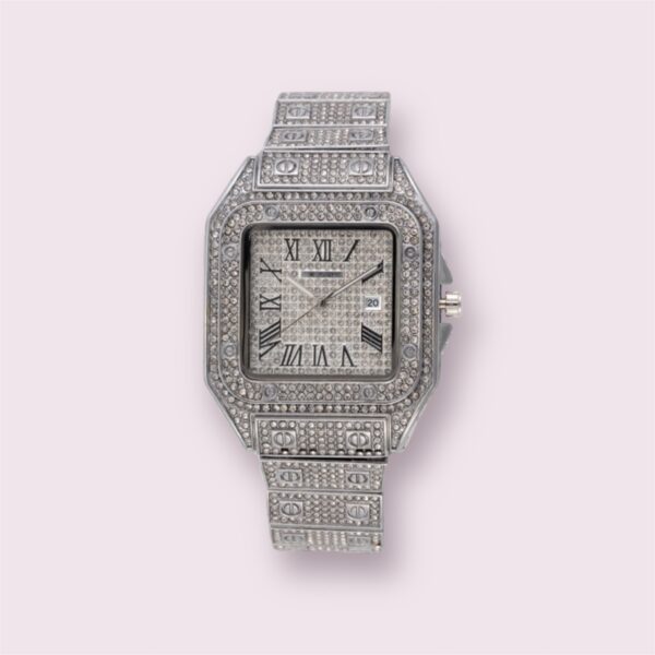 Reloj Zeit Analogo Plateado/Silver Correa De Metal caballero