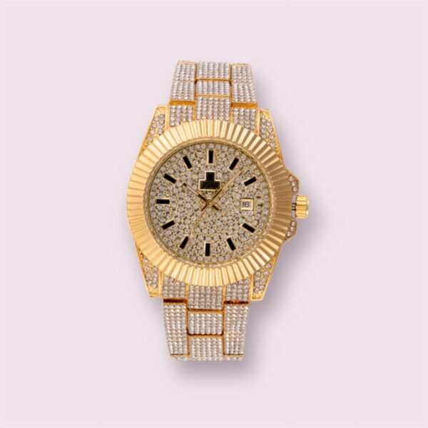 Reloj Zeit Análogo Dorado Correa De Metal Dama
