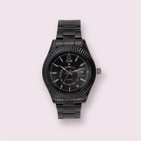 Reloj Zeit Analogo negro correa de metal para caballero