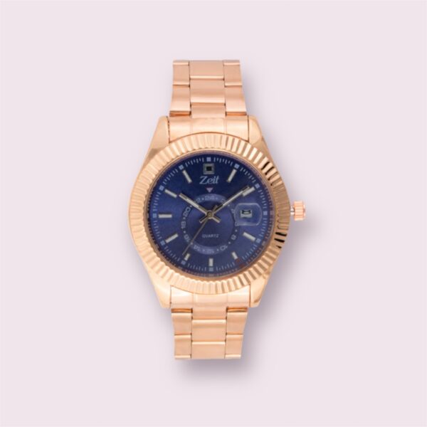 Reloj Zeit Analogo rosa dorado/oro rosa correa de metal para caballero