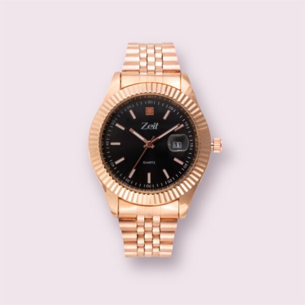 Reloj Zeit Analogo Rosa Dorado/Oro Rosa Correa de metal para caballero