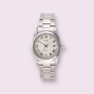 Reloj Zeit Análogo Plateado/Silver Correa De Metal caballero