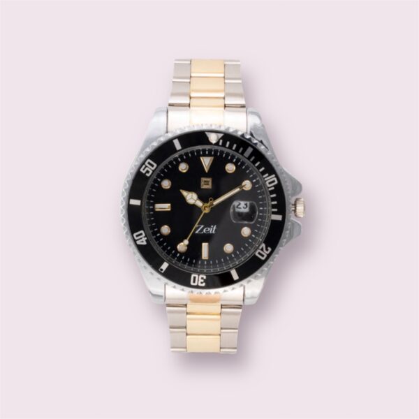 Reloj Zeit Analogo Dorado/Plata Correa De Metal caballero