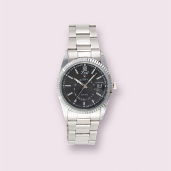 Reloj Zeit Anáogo plateado Correa De Metal Dama