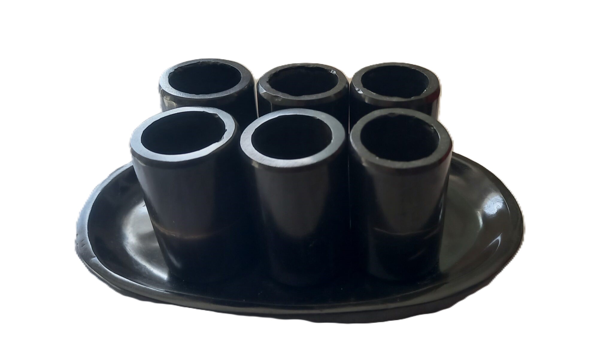 VASO TEQUILERO MARMOL NEGRO