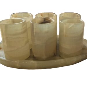 VASOS TEQUILEROS DE ONIX VERDE