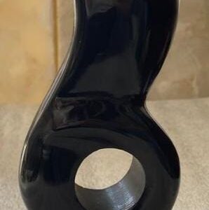 Escultura "Madonna con Niño" | Mármol Negro Orizaba Brillante