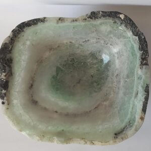 💎 Tazón "Esencia Natural": Fluorita Cristal con Borde Rústico