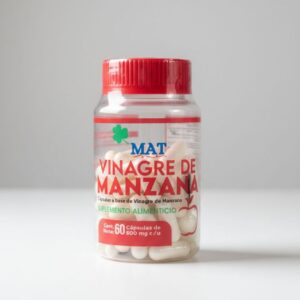 Vinagre de Manzana MAT 1g - 100 Cápsulas | Control de Peso y Metabolismo