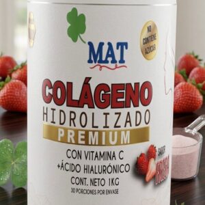 Colágeno Hidrolizado MAT Premium - Fórmula Reforzada Sabor Fresa | 30 Porciones